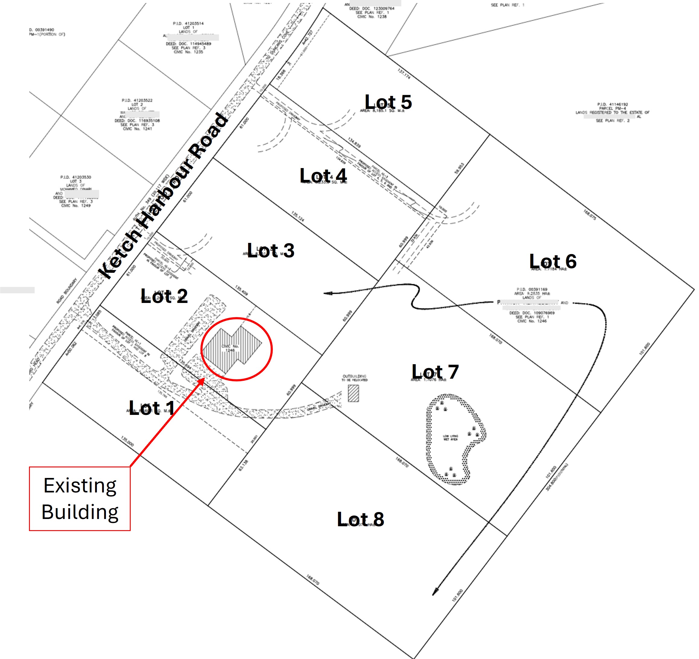 PLANAPP-2024-00735: 1246 Ketch Harbour Road, Ketch Harbour - Proposal Plan