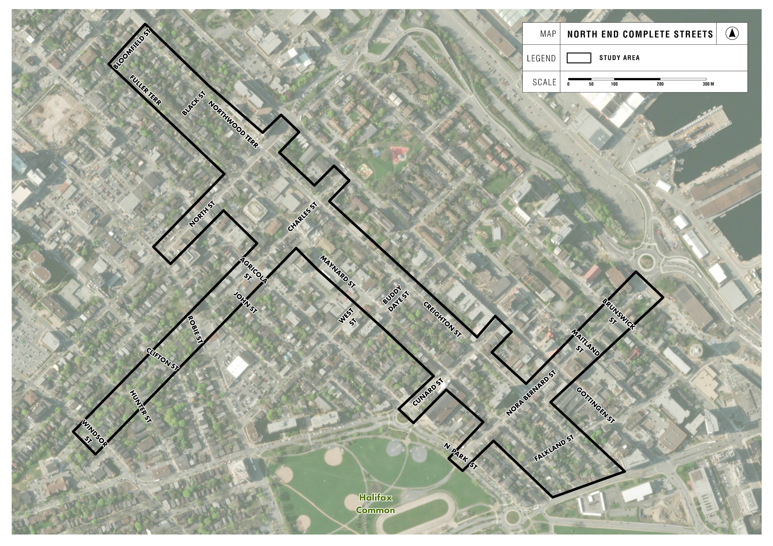 Map showing the study area.