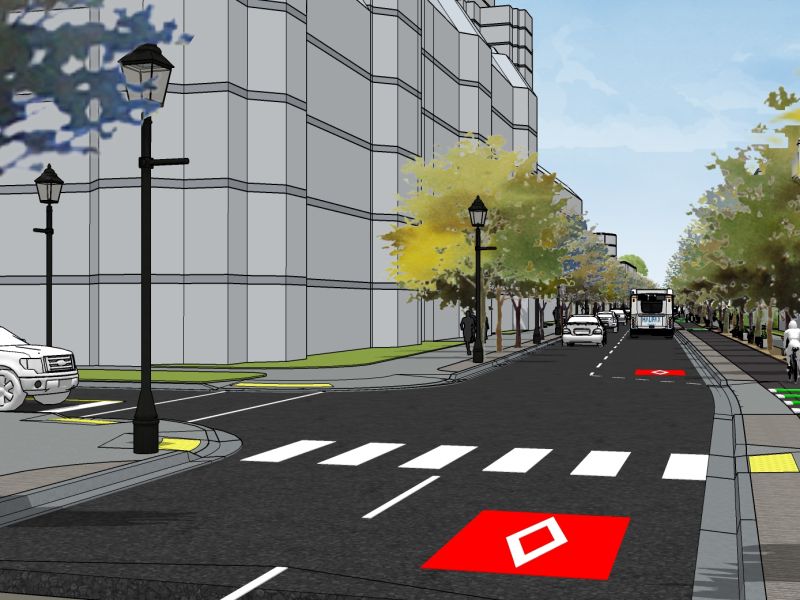 Transit Focused Option 1 - Rendering