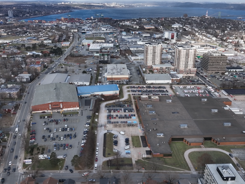 Young Street Lands FGN along Almon Street looking north.