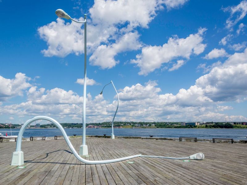 Public Art - downtown Halifax lamps