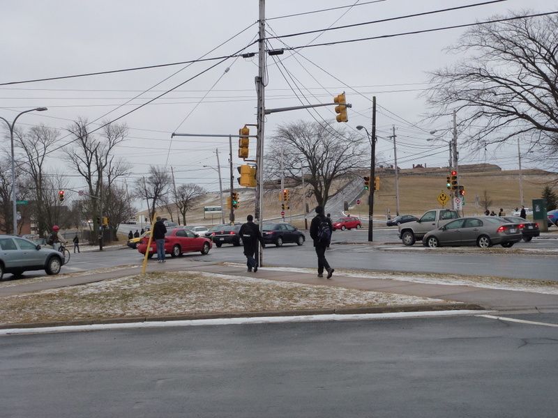 Current intersection at Cogswell Street