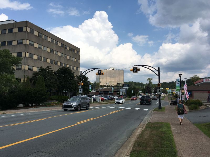 Bedford Highway close to the Chicken Burger