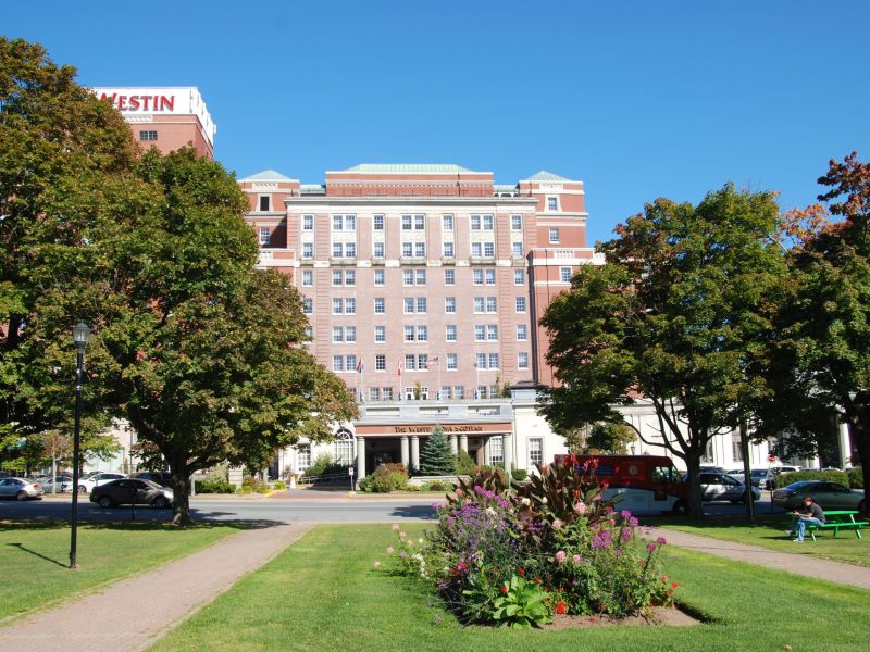 Westin Hotel from Cornwallis Park