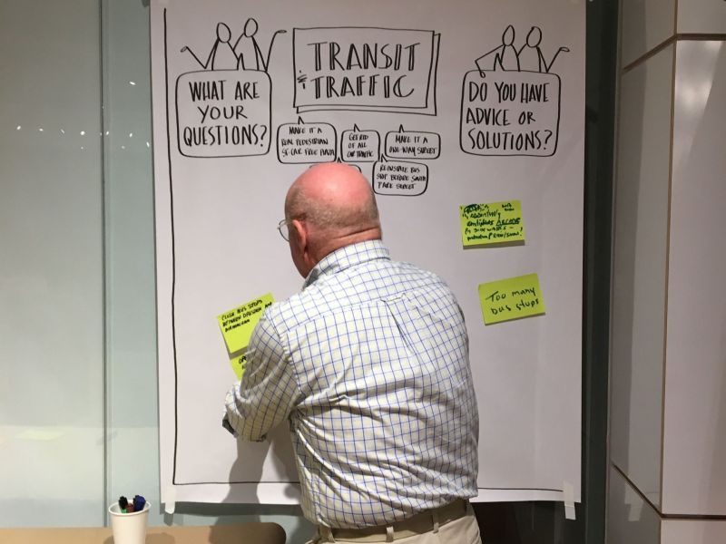 Conversation corner on transit and traffic