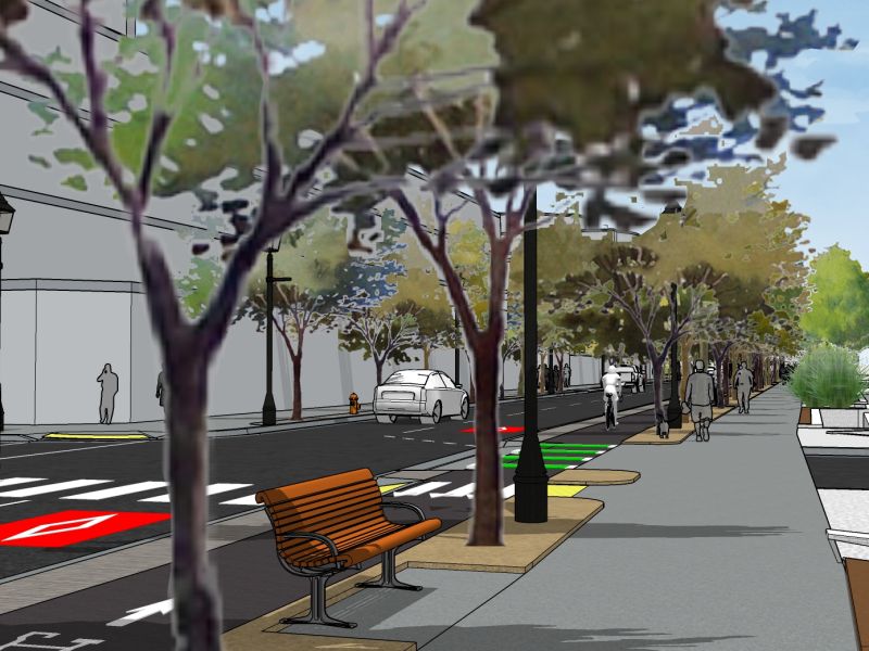 Transit Focused Option 1 - Rendering