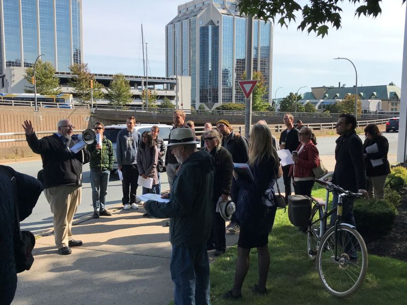 Site visit at Cogswell interchange - Sept 25, 2018