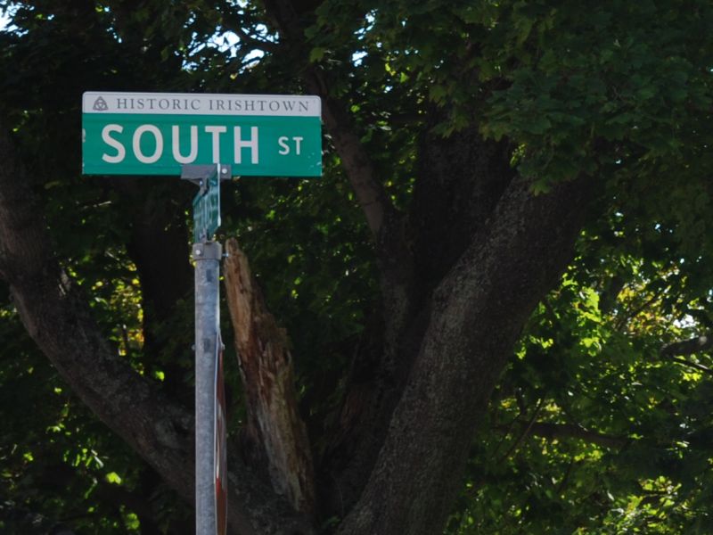 Historic Irishtown Street Blade Signage