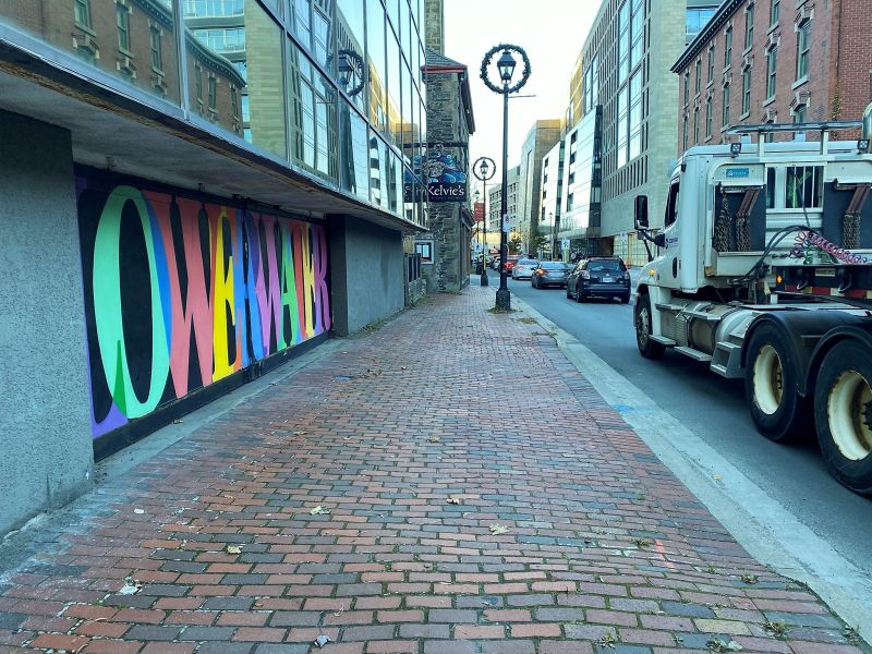Looking north on Water Street after Sackville Street