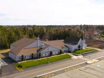 Overhead view of Emmanuel Baptist Church